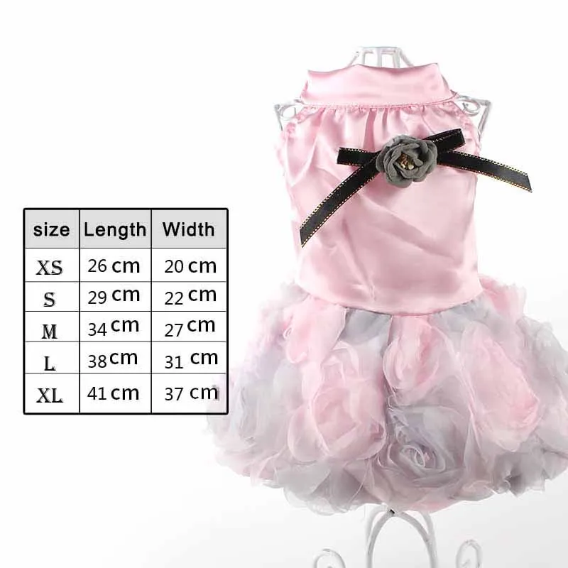 puppy outfit pet dress for dog chihli summer dresses skirt denim cheap dogs clothes lace haberdashery wedding  (2)