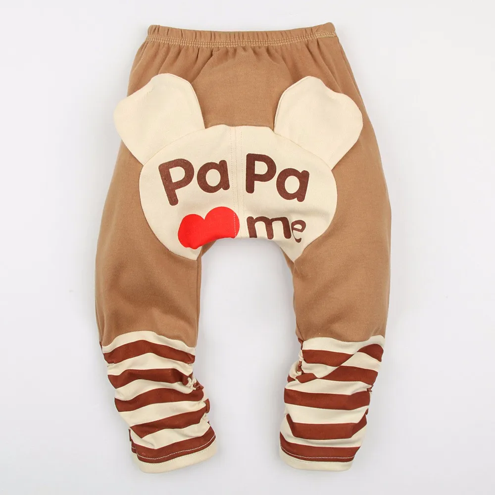 

Cute Mouse Baby Leggings For Girls Love Mama Papa Baby PP Pants Toddler Girls Boys PP Pants Baby Boys Clothes Infant Trousers