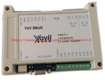 

YAV 8Multi multifunction data acquisition and control module 8AI 2 relay 4DI serial port /usb
