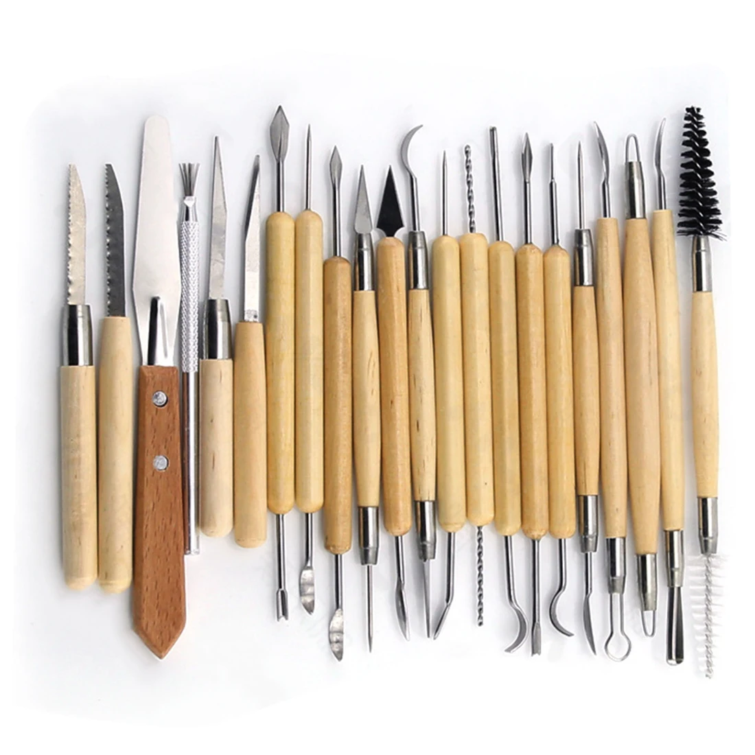 New 27pcs Silicone Rubber Shapers Pottery Clay Sculpture Carving