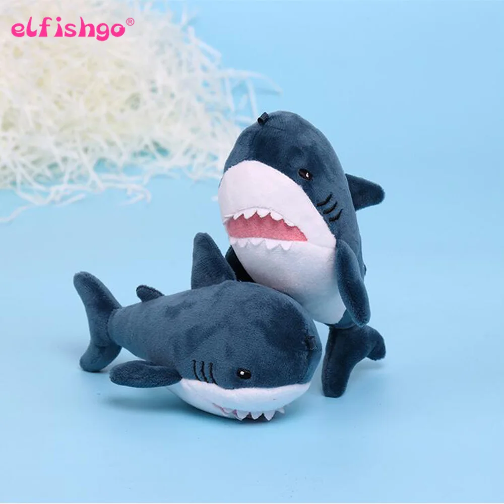 Cute Shark Plush Toys Kawaii Pendants Keychains Stuffed Animals Kids Gift MC 