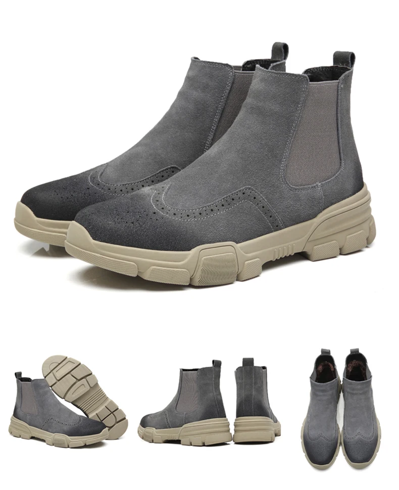 Men's Ankle Boots' Desert Casual Military Boots Men Tactical Boots Army Slip-on Fashion Chelsea Winter Boots' Men Big Size 11 46 (16)