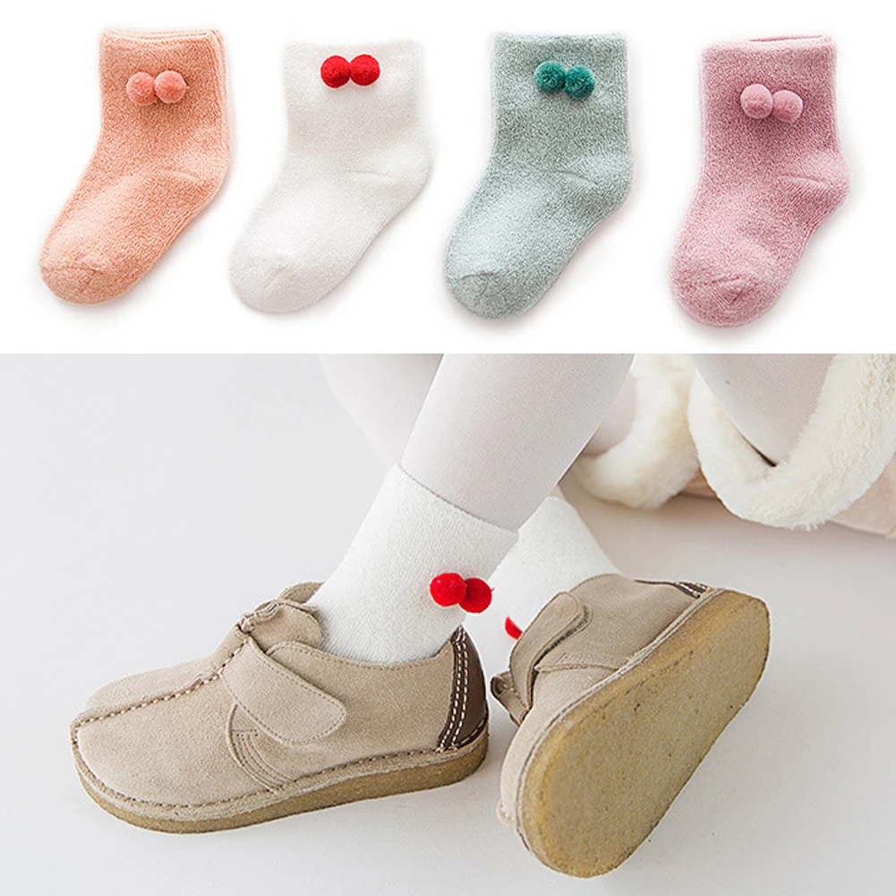 Emmababy 2-11Y 4Pair/set Newborn Baby Boys Girls Infant Toddler Kids Lovely Soft Cotton Anti Slip Socks