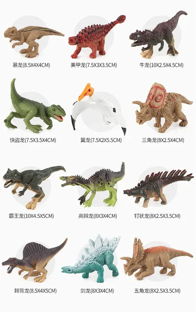 Jogo Colorido Realista Do Dinossauro De 12 Pces Mini Conjunto, Modelos  Animais Sortidos Dinossauros Figura Modelo De Brinquedo Para Crianças -  Figuras De Ação - AliExpress