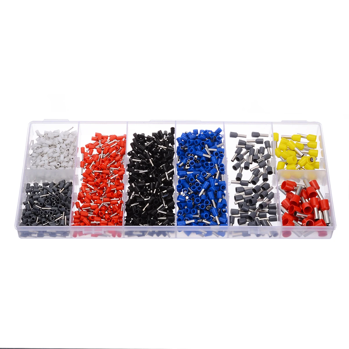 685pcs/set Mixed Wire Crimp Connector Insulated Cord Pin End Tube Terminal Tool Kit Se 0.5-10mm² End Sleeve Cable Lugs 8 Colors