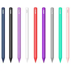 Силиконовый чехол для Apple Pencil 2-го поколения, защитный чехол iPencil 2 Grip, кожаный чехол-держатель для iPad Pro 11 12,9 дюйма 2018