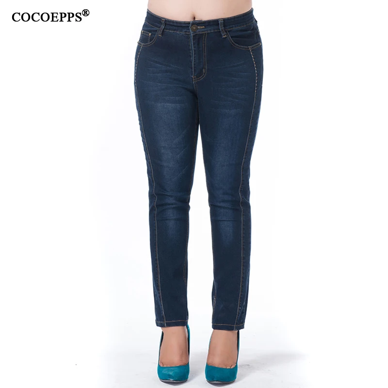 

Jeans for women Jeans With High Waist Jeans High Elastic plus size Women Jeans woman femme washed casual skinny pencil pants