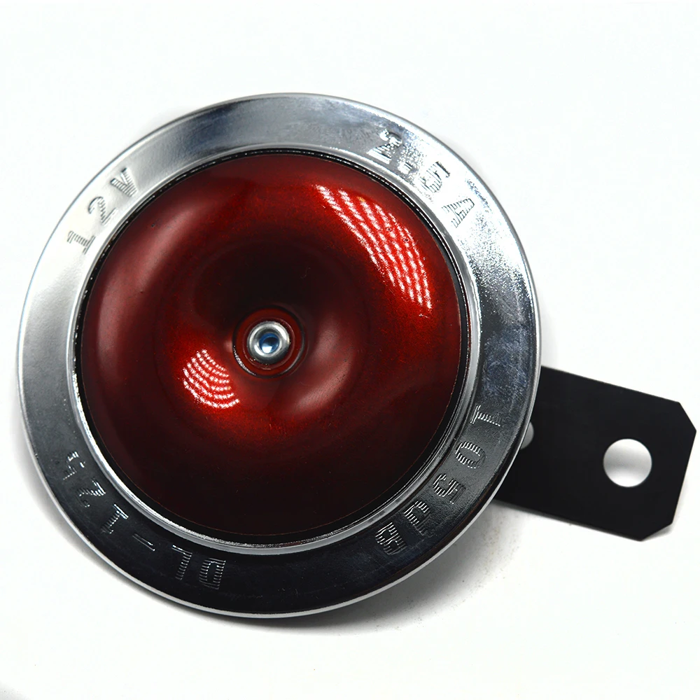 2016 New Big Motorcycle horn 12V 2.5A The diameter of 9cm punch red for