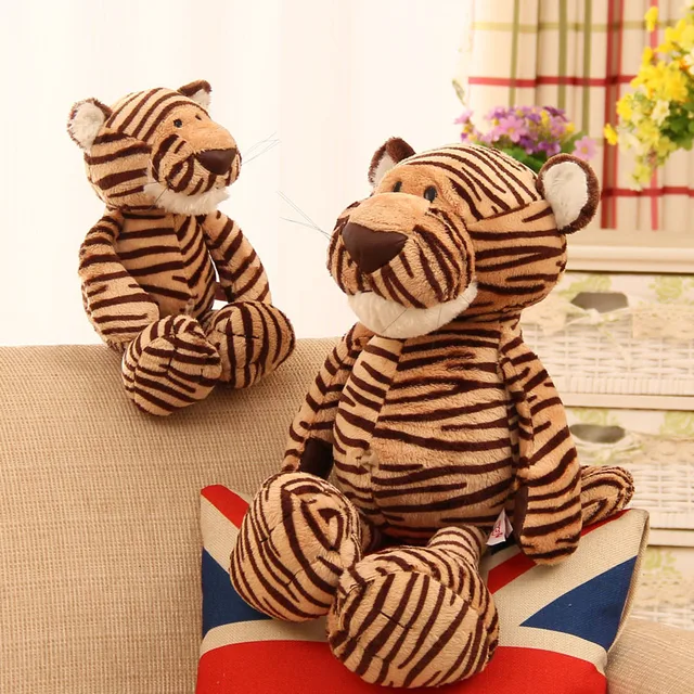 Cute Tiger Dolls Plush Dolls Toys Soft Kids Toys Stuffed Forest Animals Tiger Dolls Wedding