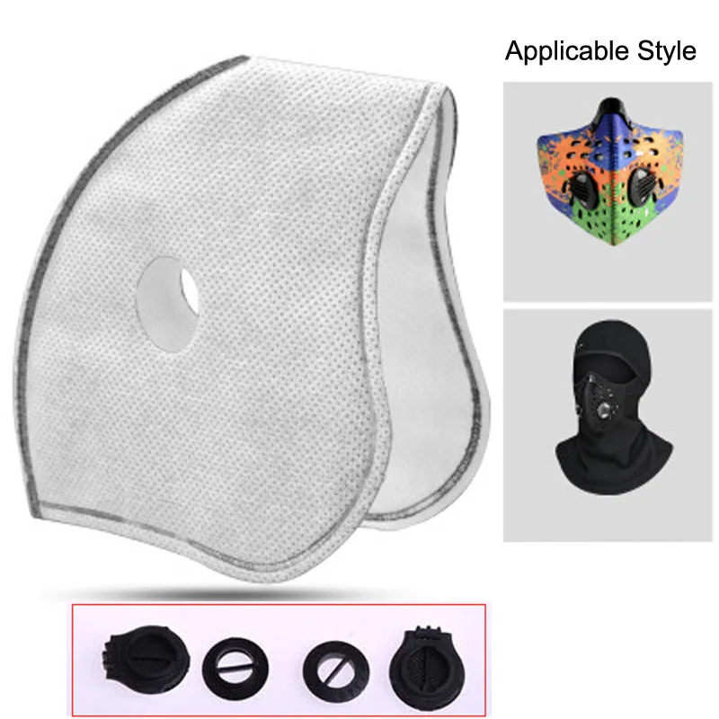 

Outdoor Masks Filter MTB Bike Bicycle Anti-Dust Face Mask Scarf Replacement Active Carbon Filter Protector for Cycling Face Mask