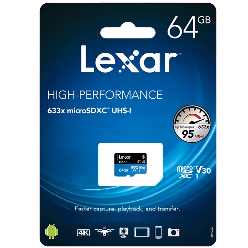 Lexar 633x TF карта класс 10 256 ГБ Micro SD кард-ридер 64 Гб карты памяти 128 Гб Адаптер для хранения 256 ГБ USB ридеры 32 Гб бренд