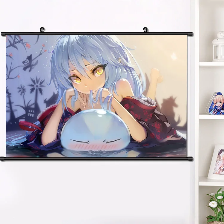 Японское аниме Манга Tensei shitara Slime Datta Ken Tempest Rimuru Косплей Стена Свиток настенный
