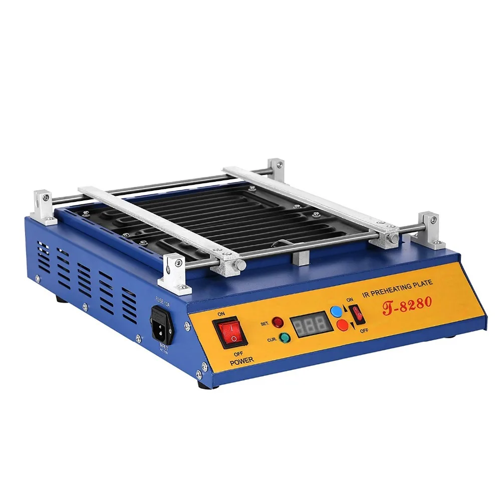

T8280 IR-Preheating Oven T-8280 Preheat Plate Infrared Pre-heating Rework Station PCB SMD BGA Solder Repair