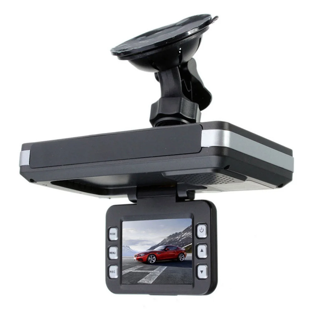 

2 In 1 Night Vision GPS 5MP Traffic Alert Radar Car LCD MFP Driving Recorder DVR Dash Camera TFT 2.0" Speed Detector