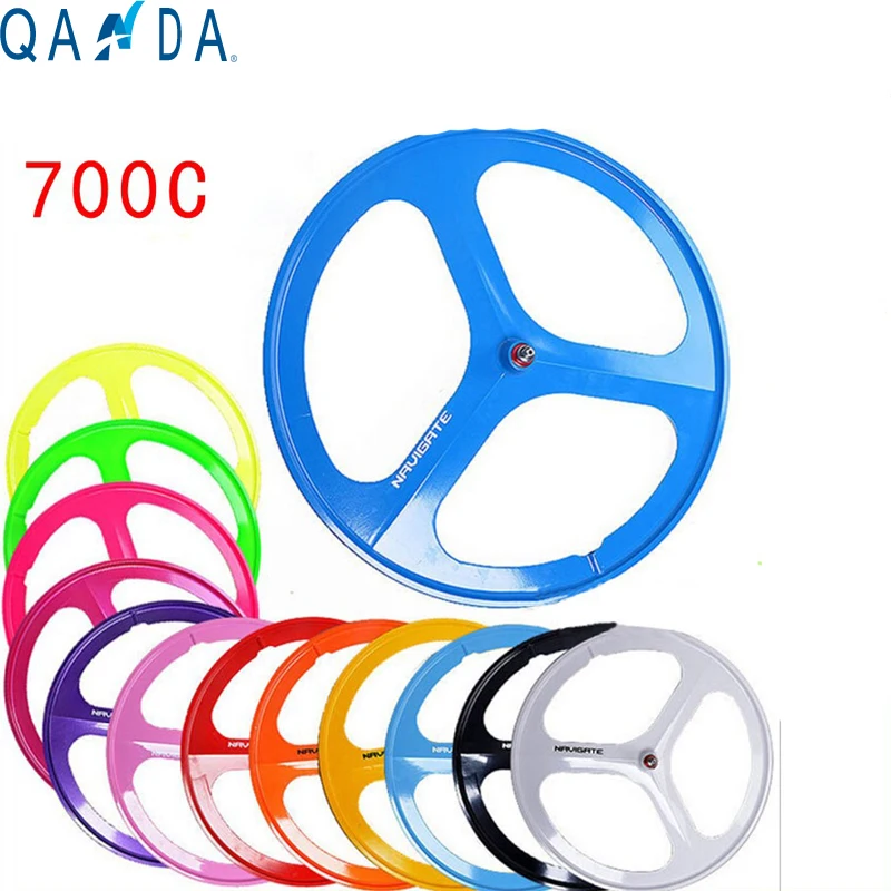 

The new Fixed Gear Bike 700C magnesium alloy wheels, one-piece aluminum road bike wheels, six colors