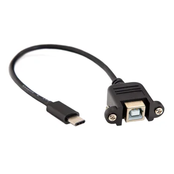 

Jimier USB-C USB 3.1 Type-C Male to Standard USB 2.0 B Type Female Data Converter Adapter Cable for Tablet Phone Hard Disk Drive
