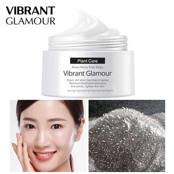 

VIBRANT GLAMOUR Blackhead Remover Nose Mask Pore Strip Black Mask Peeling Acne Treatment Skin Care Aloe Vera Plant Extarct Mask