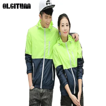 

2020 Spring New Jacket Women's Hooded Women Jacket Fashion Thin Windbreaker Men Women Coat JK173