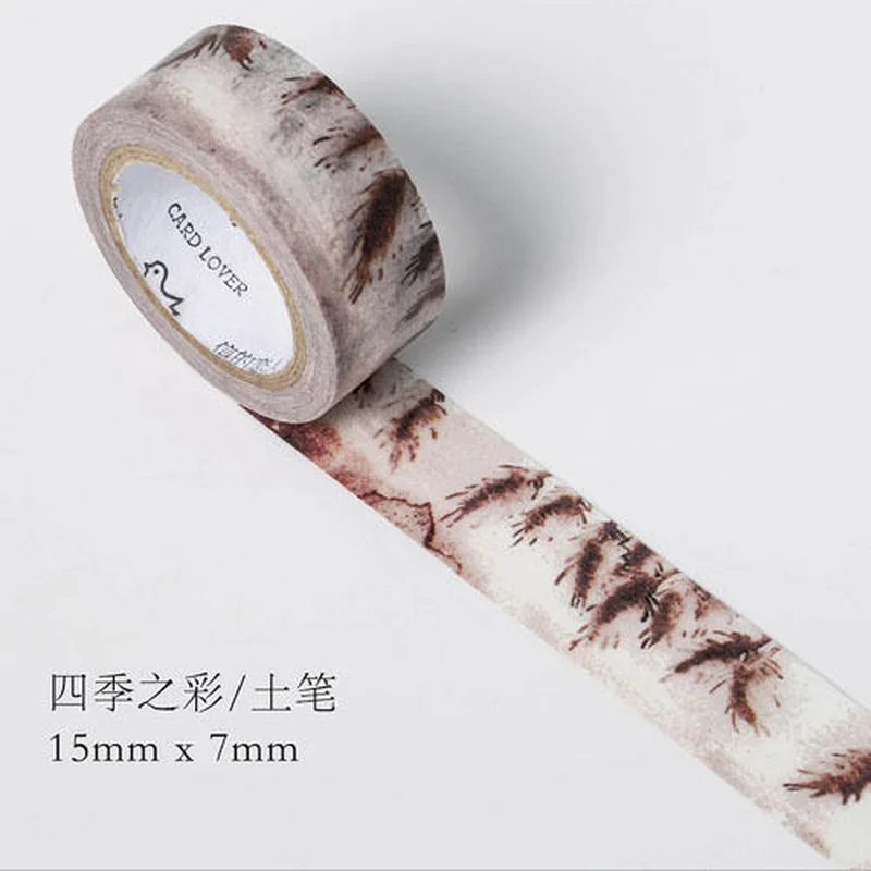 6 стилей 4 сезона Цвет Swatch васи лента клейкая DIY клейкой ленты|Лента| |