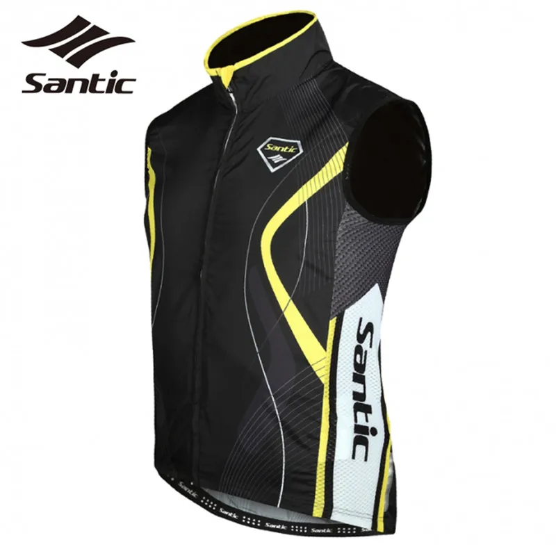 

Santic Cycling Jacket Men Sleeveless Windproof Breathable Tour De France Jacket Road MTB Bike Bicycle Jacket Cycling Clothing