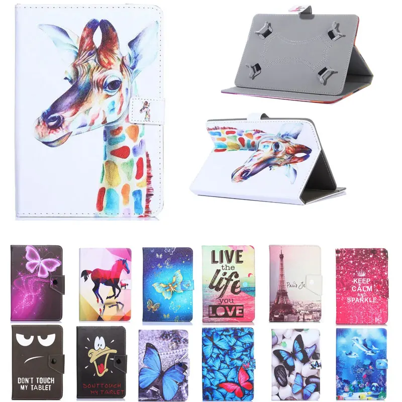 

For Lenovo tab 10 TB-X103F Tab 2 A10-70 Tab 2 A10-30 Tab3 10 Plus Tab3 10.1 inch Tablet Printed PU Leather Stand Cover Case