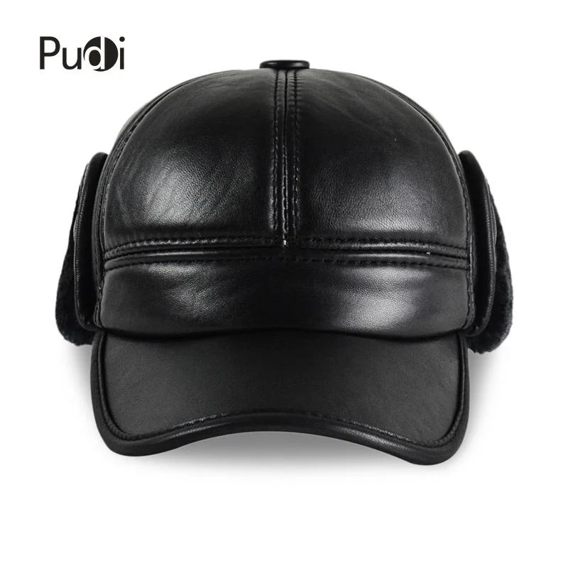 mens leather ball caps