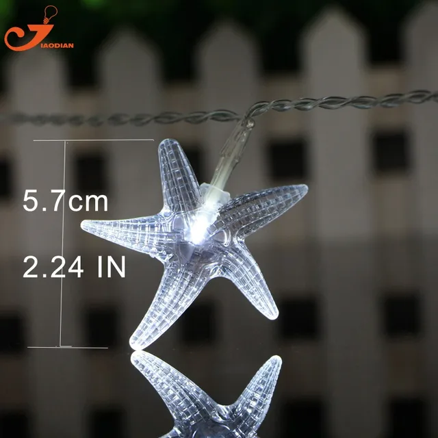 12pcs Lots Scallop Shells String Light Starfish Lighting Seashell 12pcs Lots Scallop Shells String Light Starfish Lighting Seashell Garland Decorative Beach Decorations Seagypsys 10
