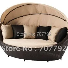 Горячая Распродажа SG-12016C элегантный черный ротанга шезлонг мебель