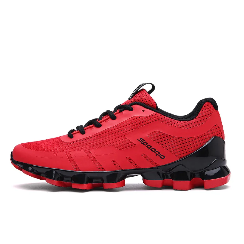 

Outdoors Spring Summer Mens Running Shoes Anti-skid Cushioning Sports Sneakers for Male Zapatos Hombre Mesh Breathable Footwear