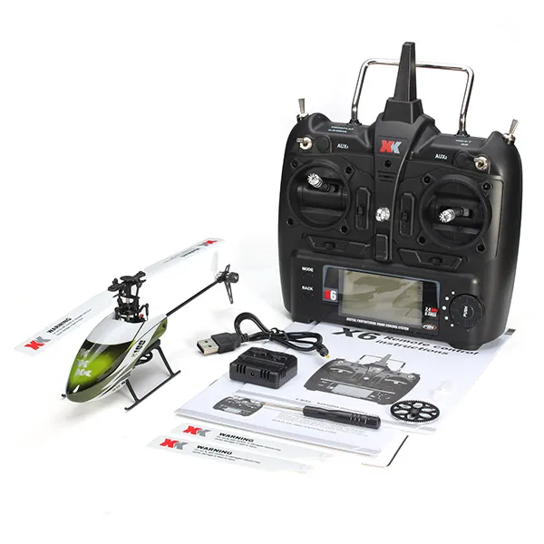 Wltoys XK K100 Falcom 6CH Flybarless 3D 6G System игрушка с дистанционным управлением бесщеточный