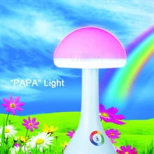 New led creative night light fashion 256 color atmosphere Desk Lamp USB charging LED energy saving eye table light mushroom lamp
