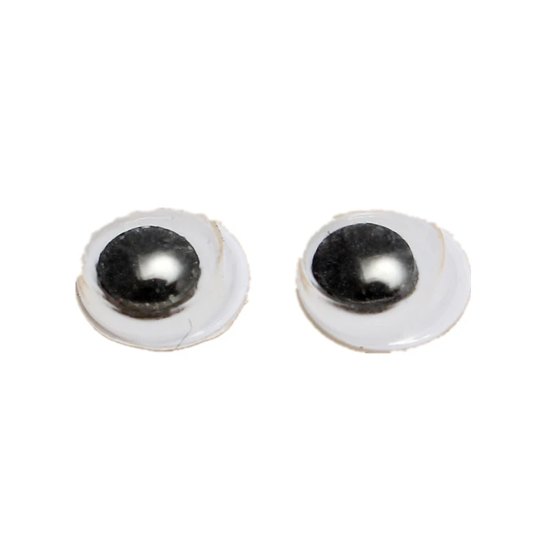 1000 шт 6 мм круглый Wobbly Googly Eye самоклеящийся для одежды Скрапбукинг плюшевый медведь Набивная игрушка оснастка Перчаточная кукла животного