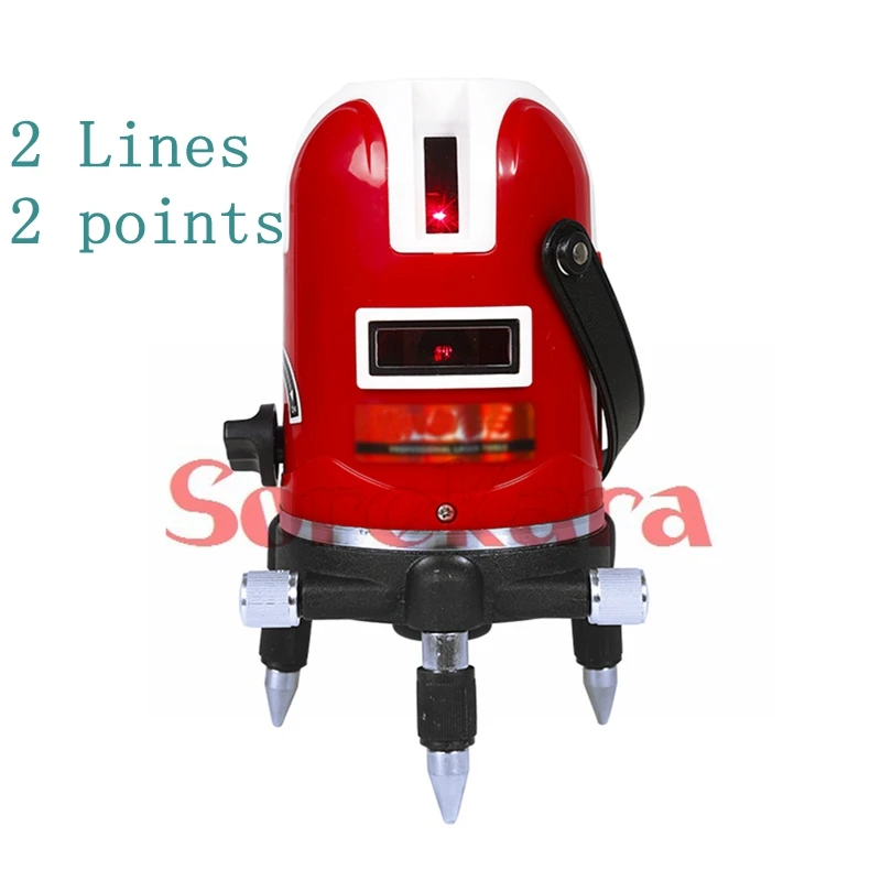 Professional 2 lines 2 points 360 Rotary Cross Laser Line Leveling Self