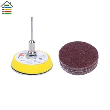 20PC 13 Grit 50mm Hole Free Sander Sanding Paper Disc Resist Tearing Polishing Pad Plate for Dremel 4200 Grinder Rotary Tool