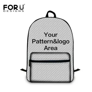 

FORUDESIGNS Customize Style Canvas Backpacks High Quality School Backpack for Students Girls Boys Shoulder Book Bag Bagpacks