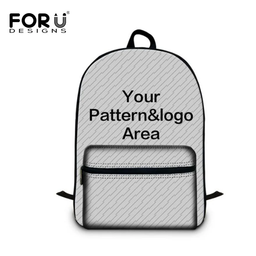 

FORUDESIGNS Customize Style Fashion Backpack For Women Men Customize Your Image Or Logo Ladies Shoulder School Backpacks Mochila