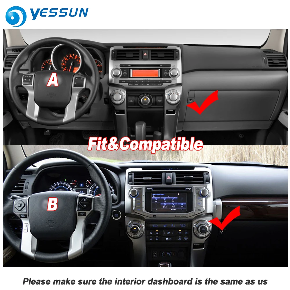 YESSUN Car Multimedia Player NAVI Large screen For Toyota 4Runner 2010~ Original Car Style Radio Stereo GPS Navigation