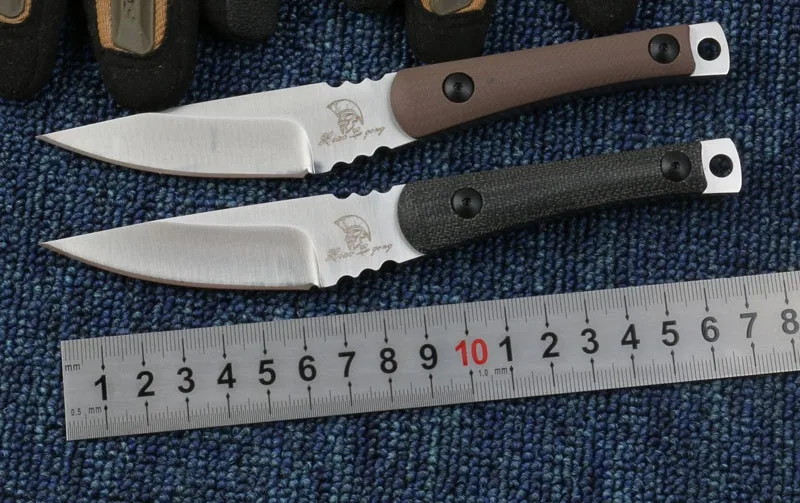 Táctico hoja fija cuchillo de la supervivencia que acampa cuchillos Lámina D2 K vaina bolsillo pequeño cuchillo de caza Al Aire Libre EDC herramientas