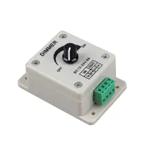 Светодиодный диммер переключатель 12V 24V 8A Напряжение регулятор регулируемый Яркость драйвер Питание контроллер для Светодиодный светильник полосы светильник