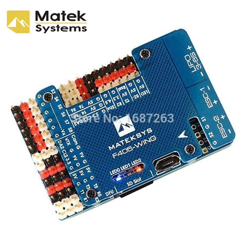 Matek System F405 WING плата контроллера полета встроенный инвертор для SBUS входного