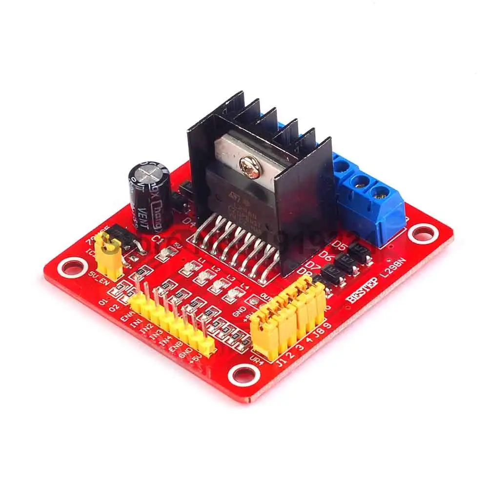 

L298N DC Motor Driver Module Dual H Bridge DC Motoe Driver Module Stepper Motor Driver Board for Arduino PIC AVR