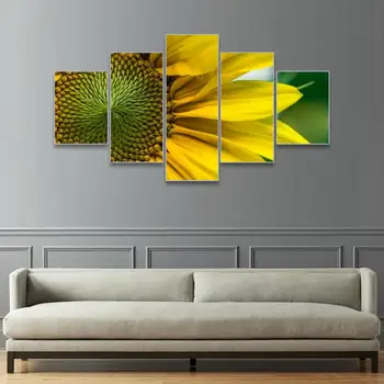 

Laeacco Calligraphy Painting for the Wall Art Canvas Sunflower Posters and Prints Modern Home Decor Bedroom Decoration Pictures