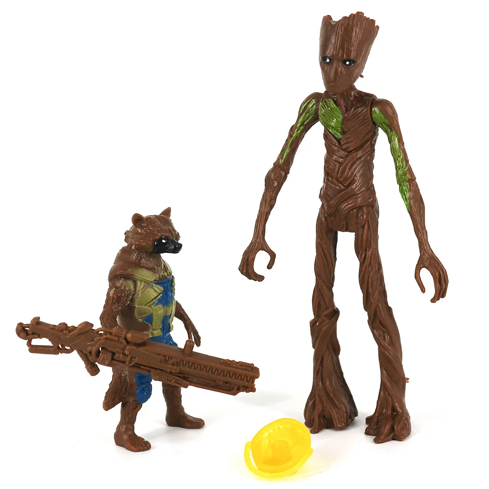 

Rocket Raccoon Groot Action Figures Marvel Legends Models Children Toys The Avengers Infinity War Endgame