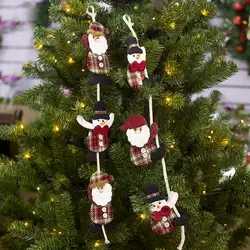 Рождественский креативный кукольный кулон альпинистская веревка Санта-Клаус Декор кулон рождественский дом Шкаф Декор Рождественский