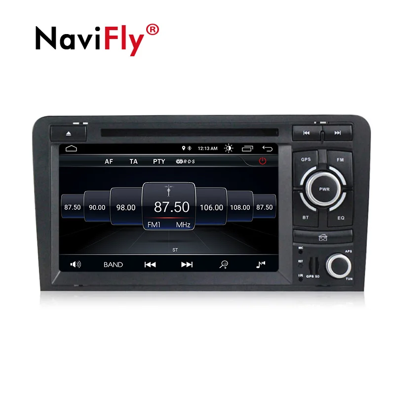 Top android 8.1 Car GPS Navigation FM Bluetooth AVIN Map Free Upgrade Navitel Europe Sat nav Truck for Audi A3 S3 2003-2011 5