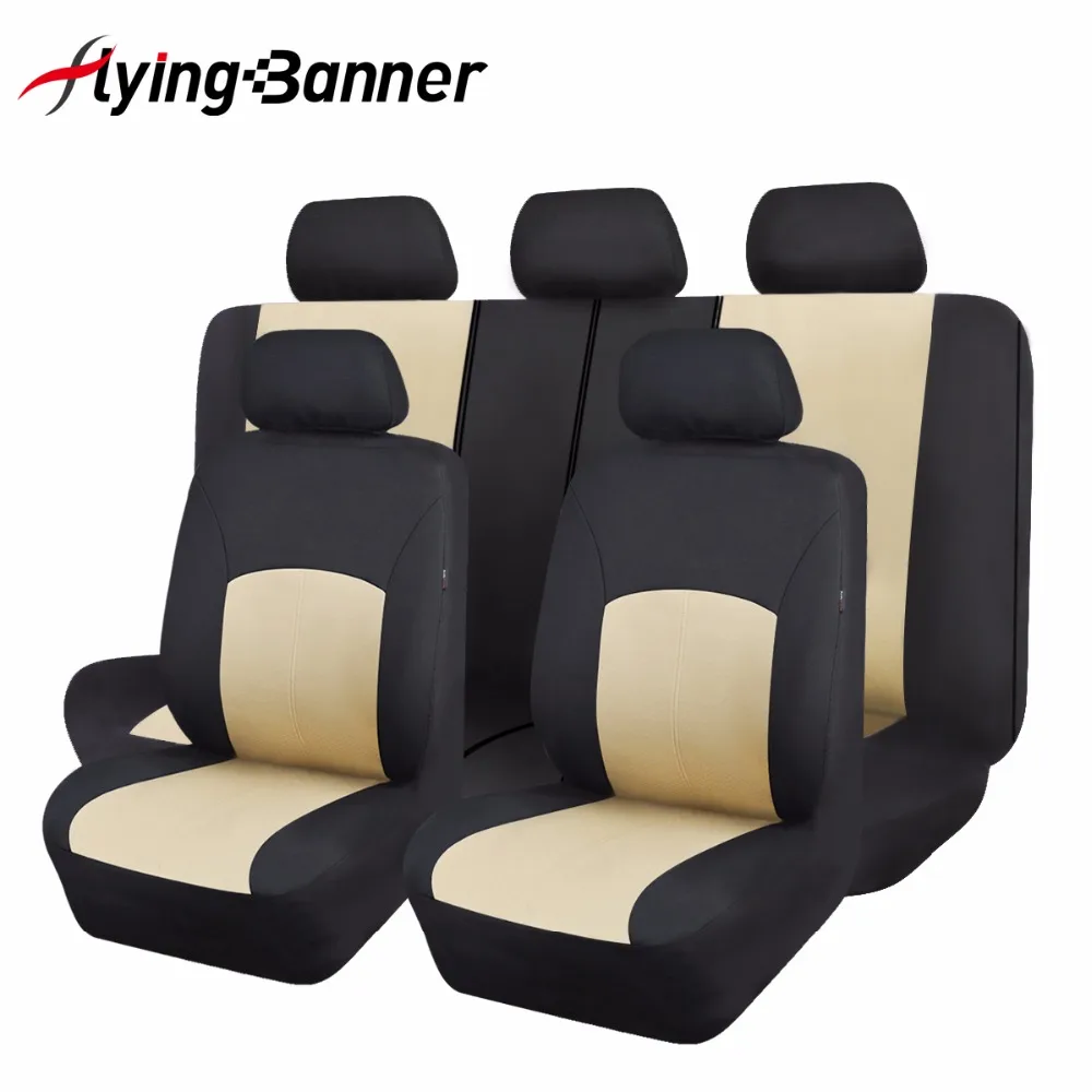 Polyester Fabric Universal Car Seat Cover Set Car Styling Fit Most Car