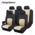 Tejido de poliéster Cubierta de Asiento de Coche Universal Car Styling Fit la mayoría de los Accesorios Interiores Del Coche Sedán de Color Beige Cubierta de Asiento de Coche cuidado