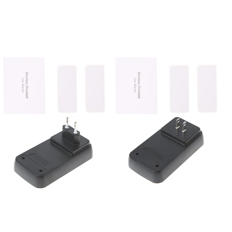 

Very Durable Portable Waterproof Wireless Doorbell Kit Transmitter + Door Chime Modern Design