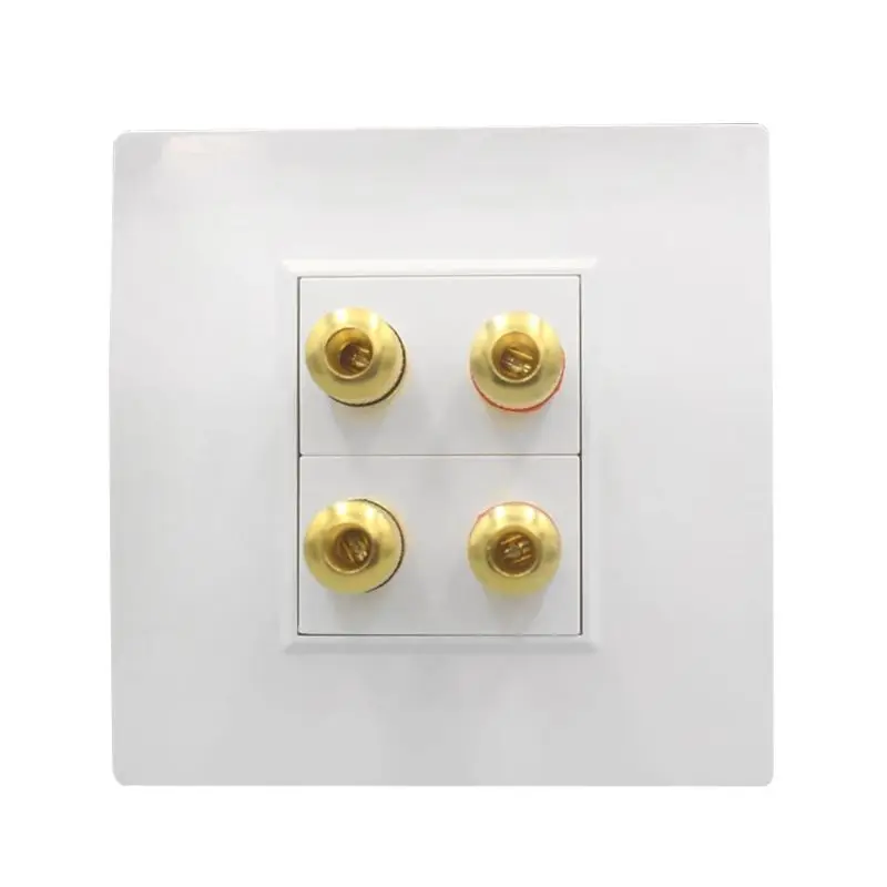 Акустические панельные клеммы 2 динамика 4 переплета разъем типа банан настенная