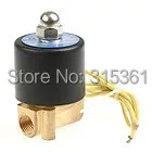 

Free Shipping Zn Alloy Parts Electric Solenoid Valve Water Air N/C 1/4" DC12V/24V AC110V 220V